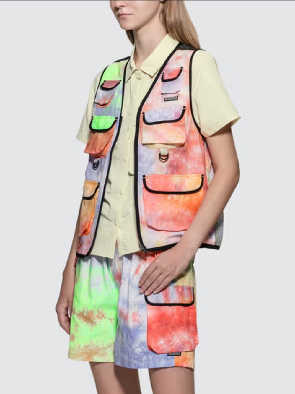 Stussy Ridge Tie-Dye Hiking Utility Vest NWOT
